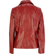 Red Leather Jacket Fashion