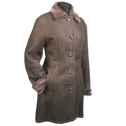 Fur Lined Leather Coat