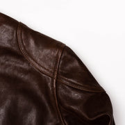 Brown Cafe Racer Leather Jacket
