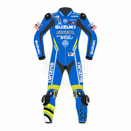 Suzuki leather one piece racing motorcycle suit
