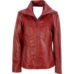 Red Leather Jacket Fashion