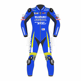 Suzuki leather one piece racing motorcycle suit