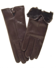 Leather Fur Lined Gloves