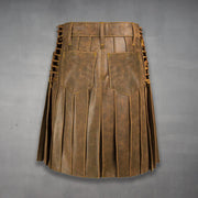 Genuine Leather Kilt for Mens