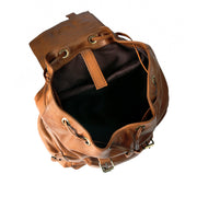 Genuine Leather Canvas Retro Backpacks | Laptop Shoulder Bags