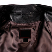 Black Cafe Racer Leather Jacket