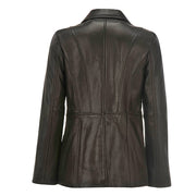 Leather Blazer for Women 3 Button