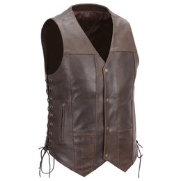 Leather Vest Motorcycle Premium