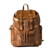 Genuine Leather Canvas Retro Backpacks | Laptop Shoulder Bags