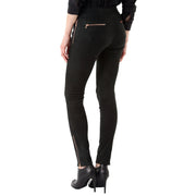 Womens Suede Pants Black