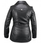 Pea Coat Ladies Leather