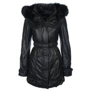 Fur Hooded Coat for Ladies