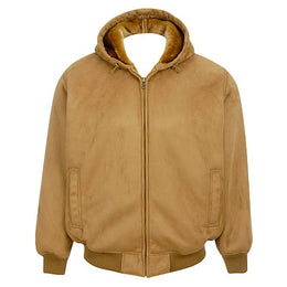 Shearling Jacket for Men with Hood