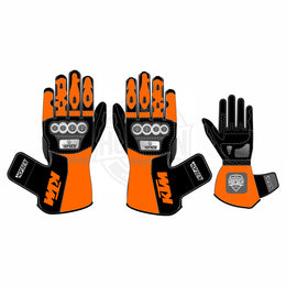 Maverick Vinales Black Red Motorcycle Gloves