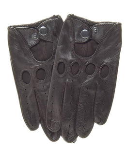 Black Leather Driving Gloves