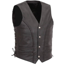 Sleeveless Vest for Men Braided