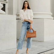 Nevin Genuine Leather Satchel Tote