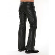 Mens Black Leather Pants