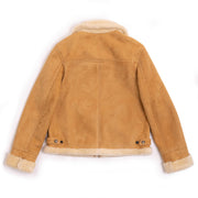 Aviator Jacket Women Shearling Camel