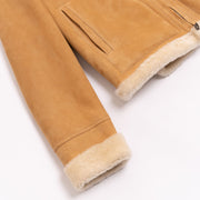 Aviator Jacket Women Shearling Camel